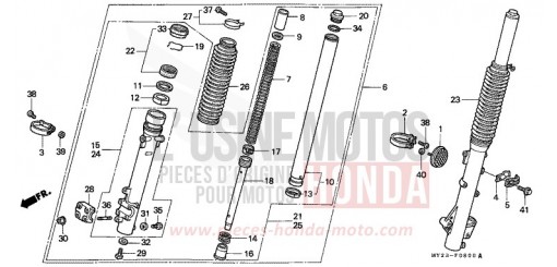 FORCELLA ANTERIORE NX650R di 1994